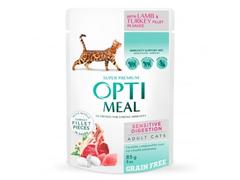 Optimeal Cat Adult Sensitive, Miel&Curcan 85g