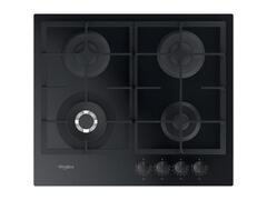 Plita incorporabila Whirlpool AKTL 629/NB1, Gaz, 7800 W, 4 Zone, Sticla, 59 cm (Negru)