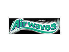 Airwaves Black mint guma de mestecat fara zahar cu indulcitori si arome de mentol si anason 14g