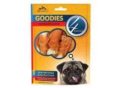 Recompense pentru caini Calcium Bone & Chicken Goodies 100 g, 4Dog