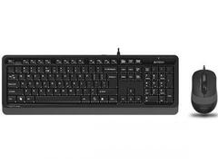 Kit Tastatura si Mouse A4TECH F1010, USB (Negru/Gri)
