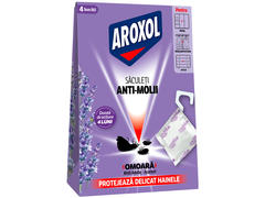 Saculeti antimolii cu parfum de lavanda Aroxol 4 buc.