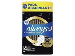 Absorbante Always Ultra Secure Night, 24 buc