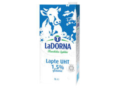 Lapte UHT semidegresat 1.5% grasime 1L LaDorna