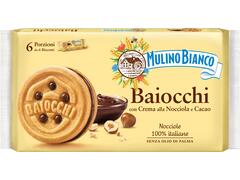 Biscuiti multi-pack cu crema de alune si cacao Baiocchi, Mulino Bianco,6 x 6, 336g