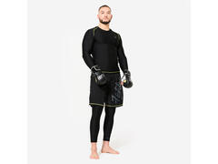 Bluză Rashguard pentru MMA și grappling Negru-Galben Bărbați - M