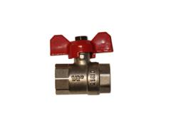 Robinet trecere apa Banninger, filet interior-interior, alama, nichel, 1/2''