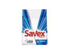 Detergent pudra Savex Premium White, 20 spalari, 2 kg
