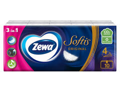 Batiste nazale Zewa Softis Neutral, 4 straturi, 10 pachete