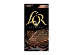 Capsule cafea, L'OR Espresso Ciocolata, intensitate 5, 10 bauturi x 40 ML, compatibile cu sistemul Nespressoa®*, 52g