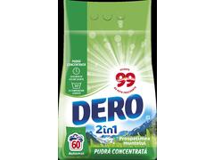 Detergent de rufe pudra Dero 2in1 Prospetimea Muntelui, 4.5 kg, 60 spalari