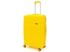 Troler cu 4 roti duble Ella Icon Waves, PP, 76 cm, Galben