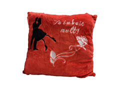 Perna de plus Nichita cu mesaj te iubesc, 35 x 35 cm