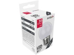 Bec LED G45 Avide, E27, 30 lumen, 1 W, Alb