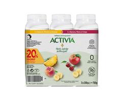 Iaurt de baut cu ananas/cirese Activia 3X320g