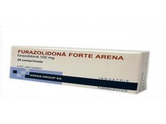 Furazolidona Forte Arena 100mg, 20 comprimate, Arena