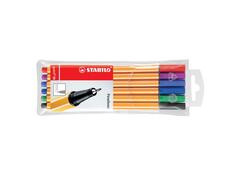 Fineliner Stabilo Point 88, 0 4 Mm, 6 Culori / Set, Etui Plastic