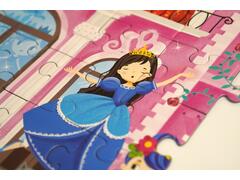 Puzzle cu glitter, Mimorello, Printese Fabuloase, 118 piese