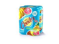 Ursus Cooler Bere blonda fara alcool cu aroma de ananas si guava 4 x 0.5l