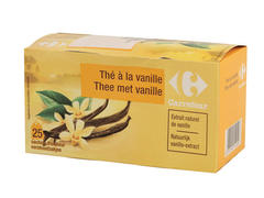 Ceai Negru Cu Aroma De Vanilie Carrefour 50G