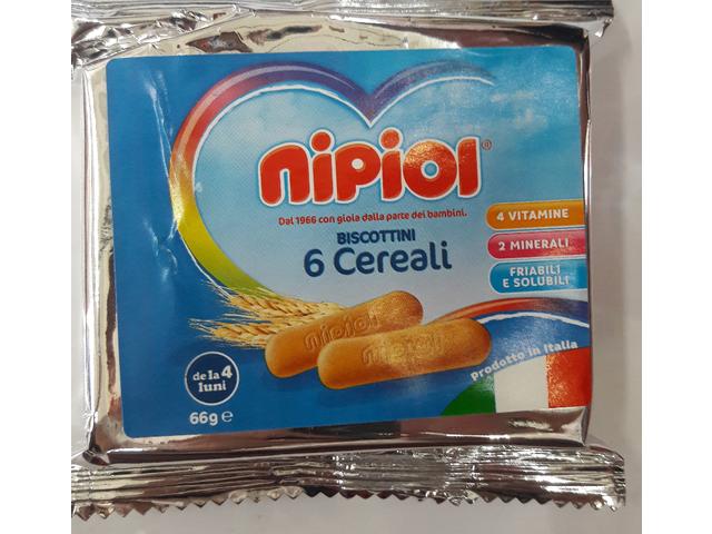 NIPIOL BISCOTTINI 6 CEREALI 800 G