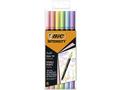 Set 6 markere de colorat cu dublu varf Bic Intensity Pastel, Multicolor