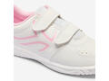 Încălțăminte cu benzi cu arici Educație fizică TS100 Alb-Roz Copii - 31