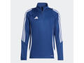 Bluză cu fermoar scurt Fotbal ADIDAS Tiro Albastru Adulți  - M