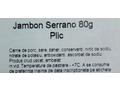 Jambon Serrano 80 g Abraham