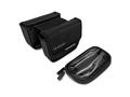 Geanta pentru bicicleta, Wozinsky, 16.x16x19x4cm, montare cadru, 1.5L, suport telefon, impermeabila, negru, BK23