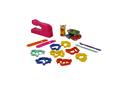 Set 17 piese, Galetusa cu plastilina, Crafy, 200 g