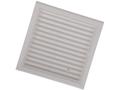 Grila cu plasa antiinsecte si jaluzele reglabile Vents, PVC, alb, 154 x 154 mm