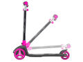 Trotineta cu 3 roti, lumini, Evo, Illuminate, Roz