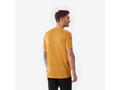 Tricou cu mânecă scurtă trekking, cu lână merinos, Merino Fresh galben, bărbați - L