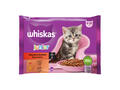 Whiskas Junior hrana umeda pentru pisici junioare, selectii clasice in sos de carne 4 x 85 g