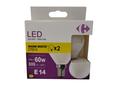 Set 2 becuri LED Carrefour, E14, 60 W, 806 lm, 2700 K, Alb cald