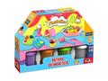 Set de joaca cu plastilina Buticul cu inghetata Plastelino, 4 culori, 18 piese