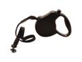 Lesa retractabila Fida, medium, negru, 5 m