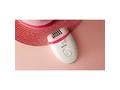 Epilator Philips Satinelle BRE255/00, 2 viteze, Opti-light, cap de epilare lavabil, 3 accesorii, Alb