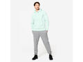 Bluză de trening călduroasă cu glugă din molton Verde-albăstrui Bărbați