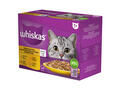 Hrana umeda pentru pisici adulte Whiskas cu carne de pasare in aspic, 12 x 85 g