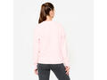 Bluză fitness 100 cu guler rotund Roz deschis Damă - XS