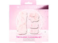 Set pentru cadou Brushworks The Classic Cleansing Set: bentita pentru machiaj + elastic de par + benzi pentru incheieturi
