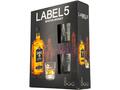 Whisky Label 5, 0.7L + 2 Pahare