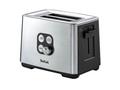 Prajitor de paine Tefal TT420D30 Equinox, 900W, Functie de dezghetare si reincalzire, 7 niveluri, Inox/Negru