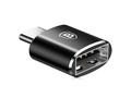 Baseus Convertor USB la USB Type-C Adaptor Conector OTG negru (CATOTG-01)