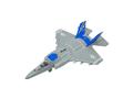 Avion Jet Fighter cu lumini si sunete, Maxx Wheels, 1:16, Albastru
