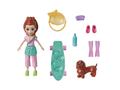 Mini papusa cu animalut si haine de schimb Polly Pocket, HKV90