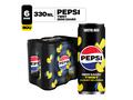 Pepsi Twist Zero Zahar, bautura cu aroma de cola si suc de lamaie, doza, 6x330ml