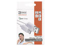 Cablu USB Emos 2.0 A/M-C/M, alb, 0.2 m